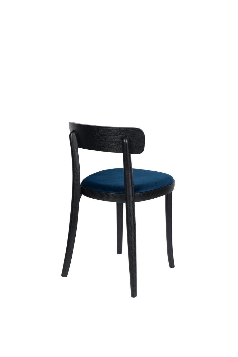 Stoel Brandon Zwart/Donker Blauw (set van 2)