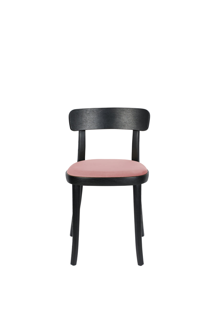 Stoel Brandon Zwart/Roze (set van 2)