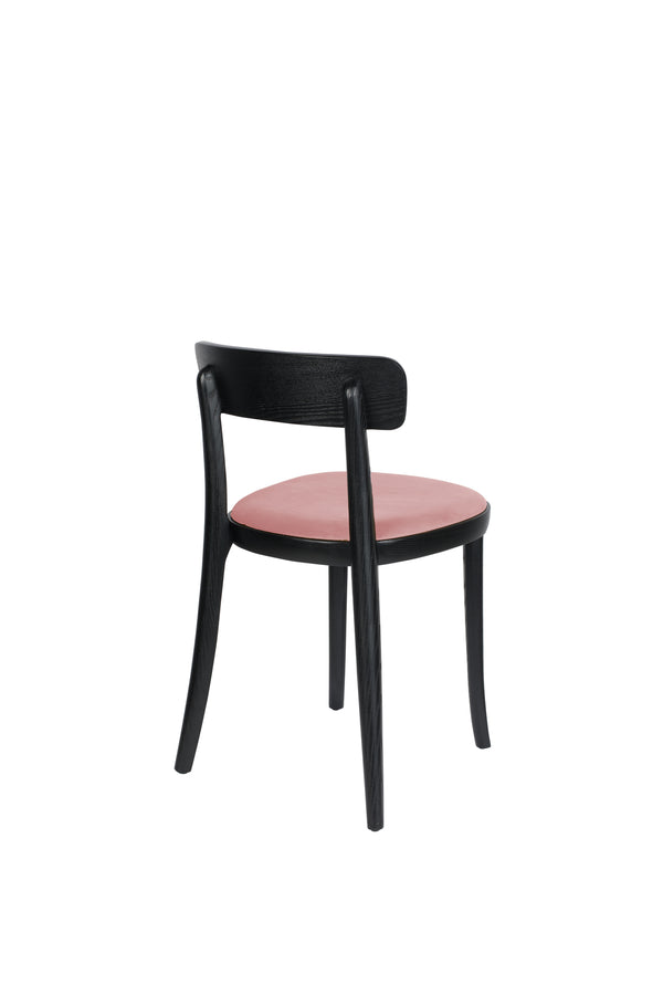 Stoel Brandon Zwart/Roze (set van 2)