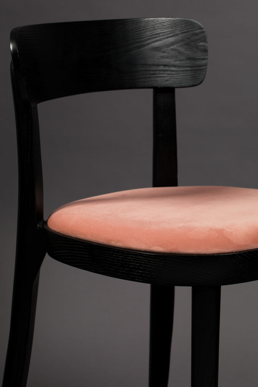 Stoel Brandon Zwart/Roze (set van 2)