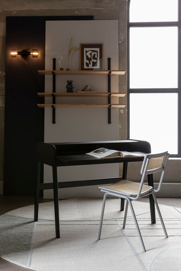 Stoel Jort Grijs/Naturel (set van 2)
