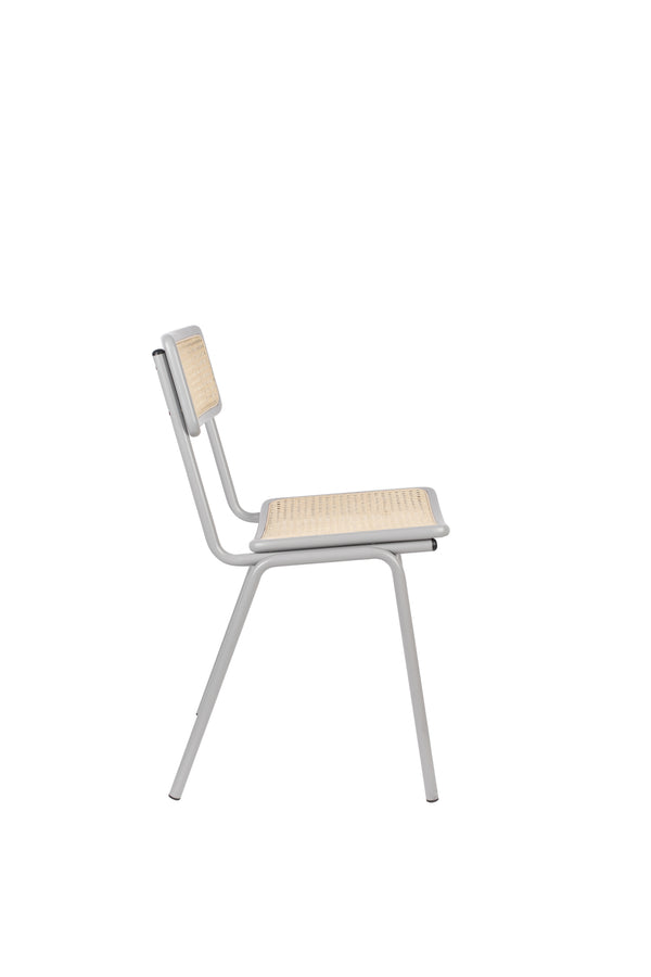 Stoel Jort Grijs/Naturel (set van 2)