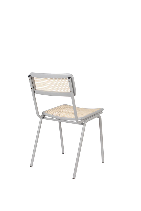 Stoel Jort Grijs/Naturel (set van 2)