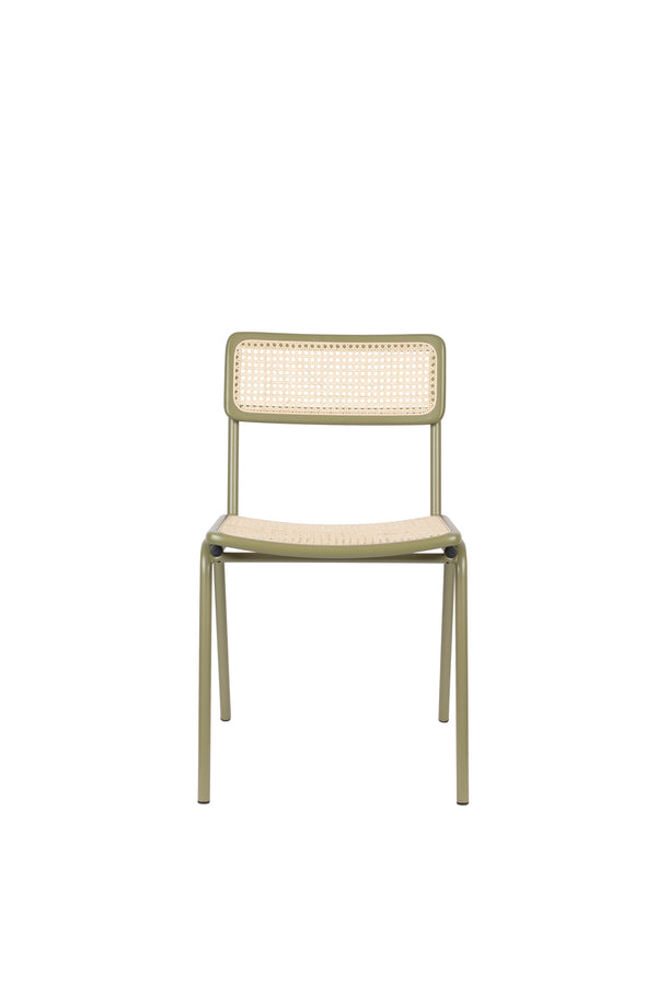 Stoel Jort Groen/Naturel (set van 2)