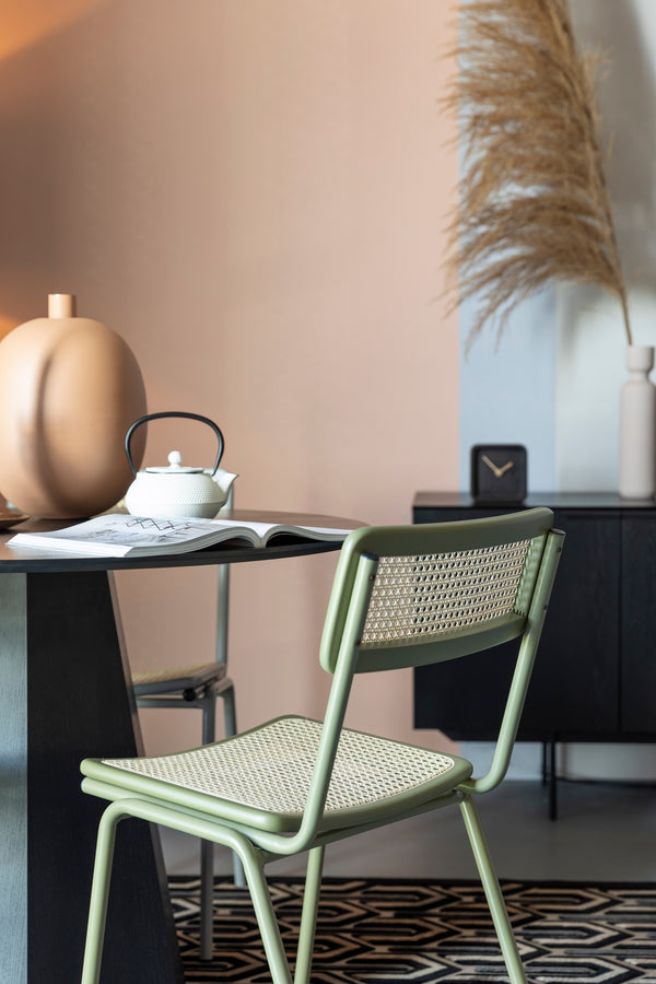 Stoel Jort Groen/Naturel (set van 2)