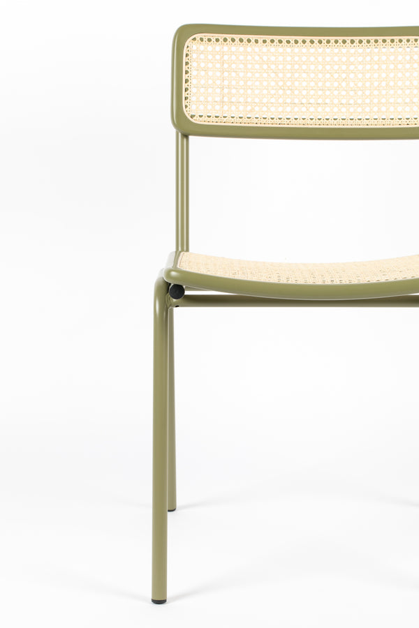 Stoel Jort Groen/Naturel (set van 2)