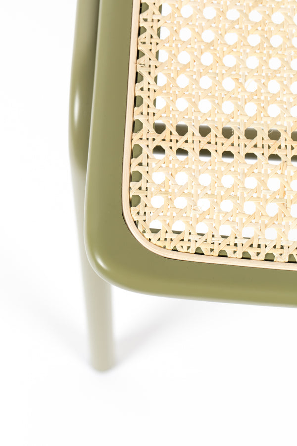 Stoel Jort Groen/Naturel (set van 2)