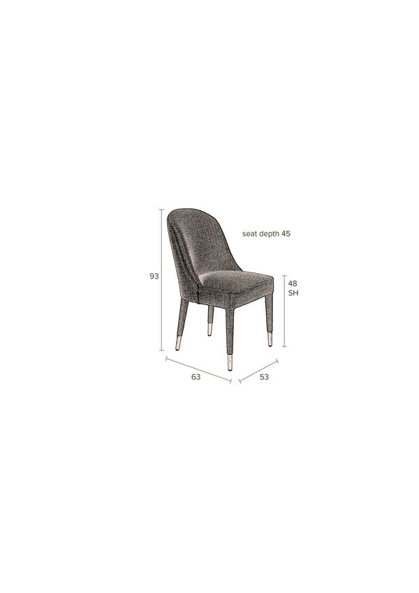 Stoel Burton Zwart Fr (set van 2)