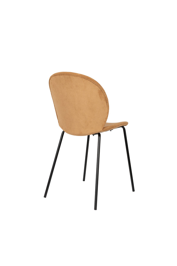 Bonnet eetkamerstoel okergeel (set of 2)