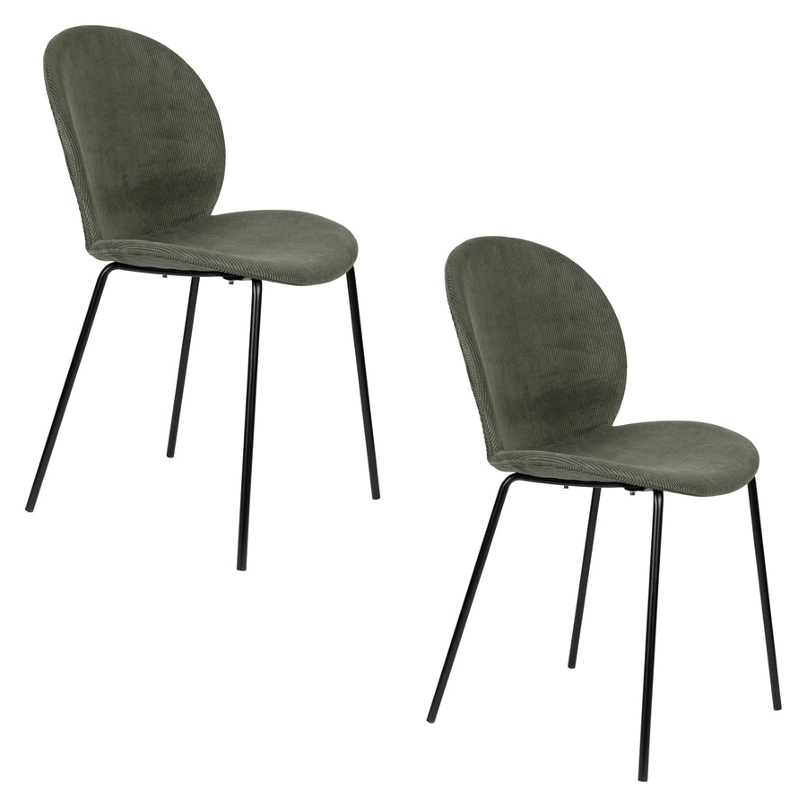 Bonnet eetkamerstoel groen (set of 2)