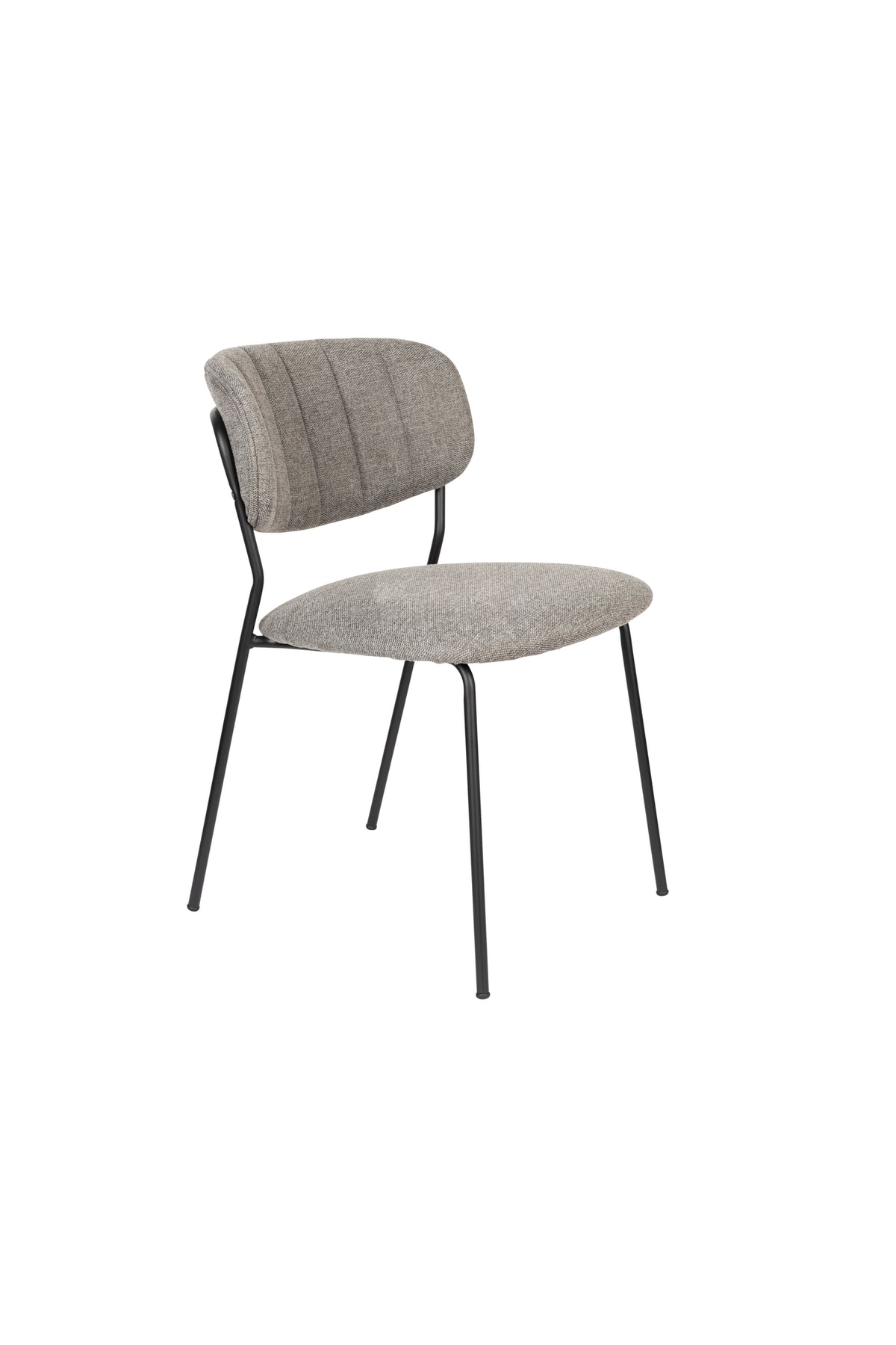 Stoel Jolien Zwart/Grijs Fr (set of 2)