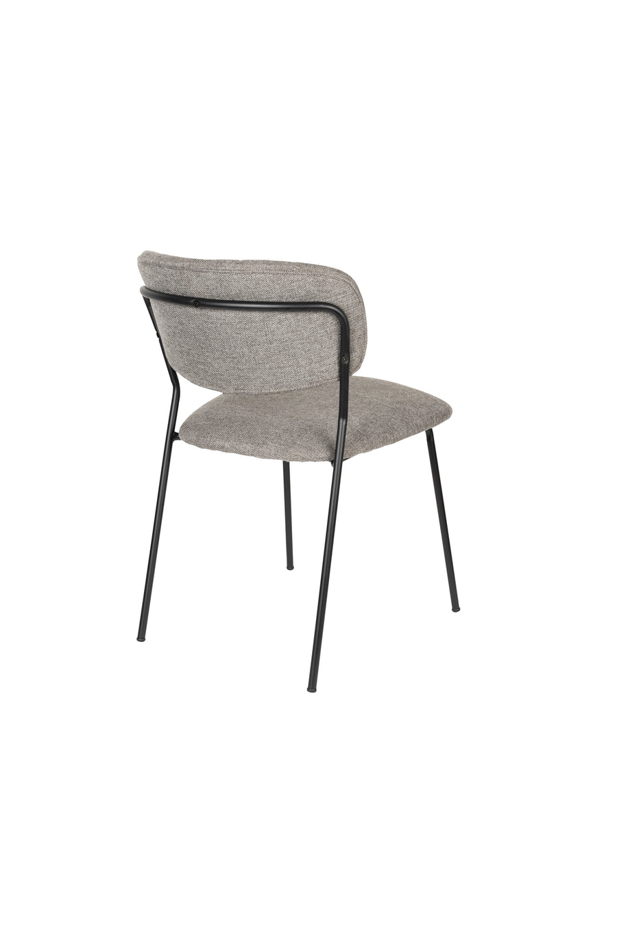 Stoel Jolien Zwart/Grijs Fr (set of 2)