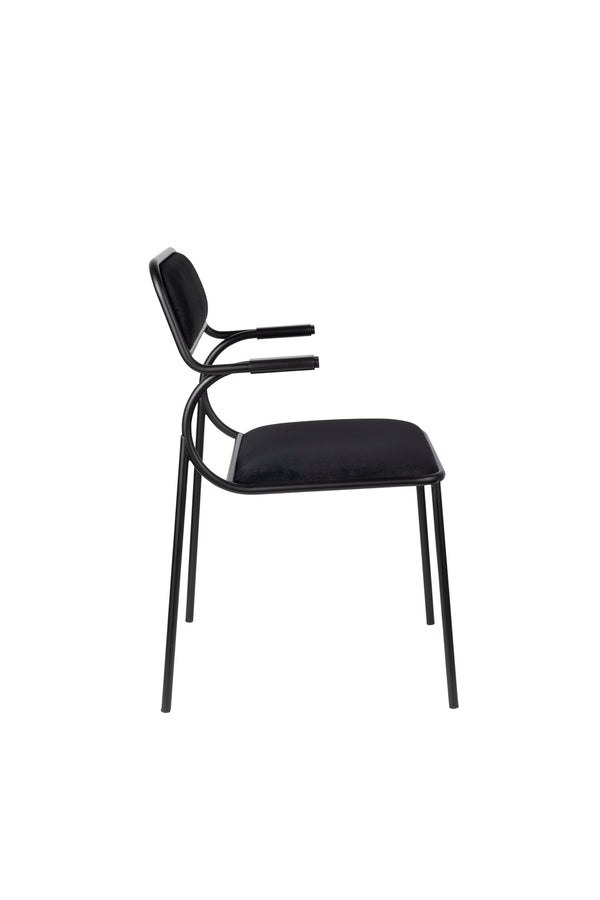 Alba armstoel zwart/zwart (set of 2)