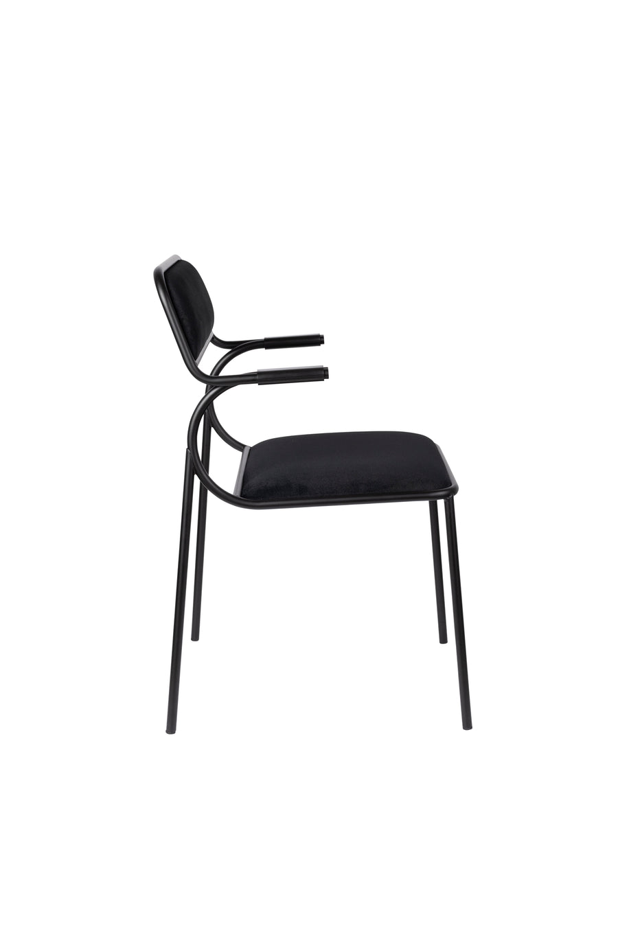Alba armstoel zwart/zwart (set of 2)