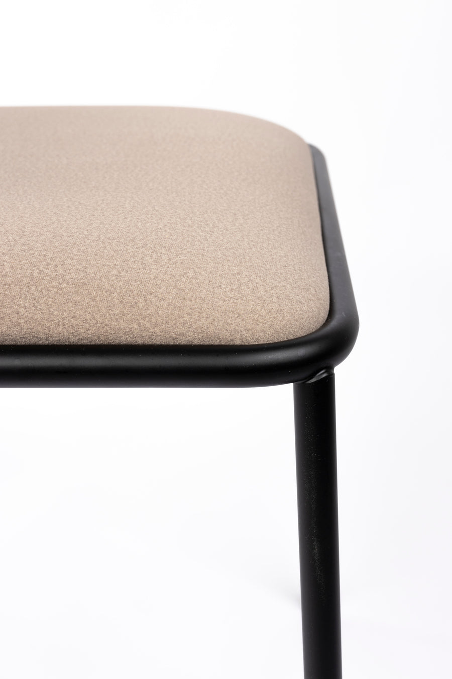 Alba armstoel zwart/beige (set of 2)