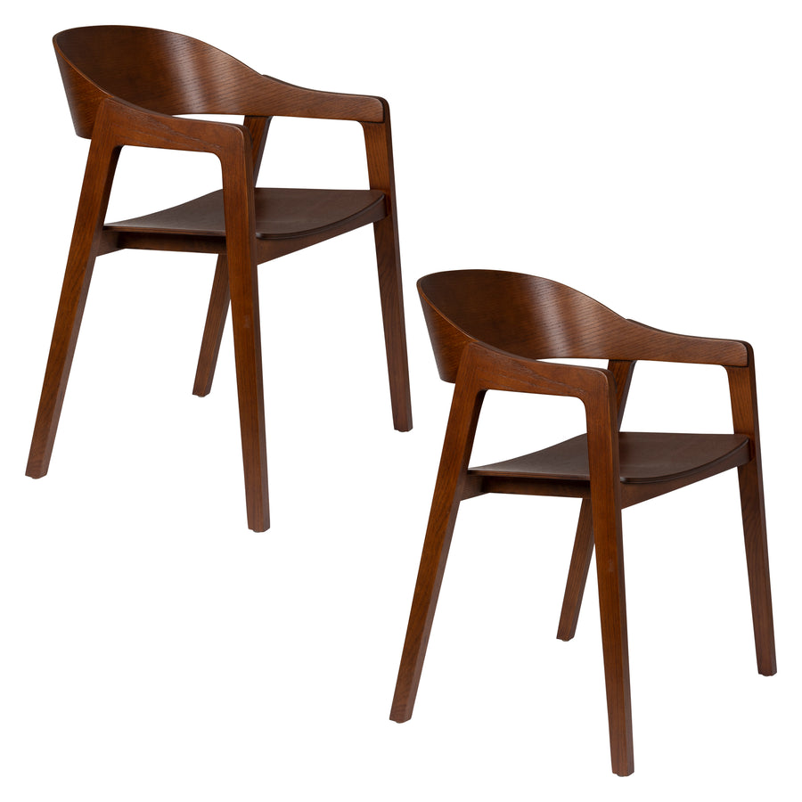 Stoel Westlake Notenhout (set van 2)