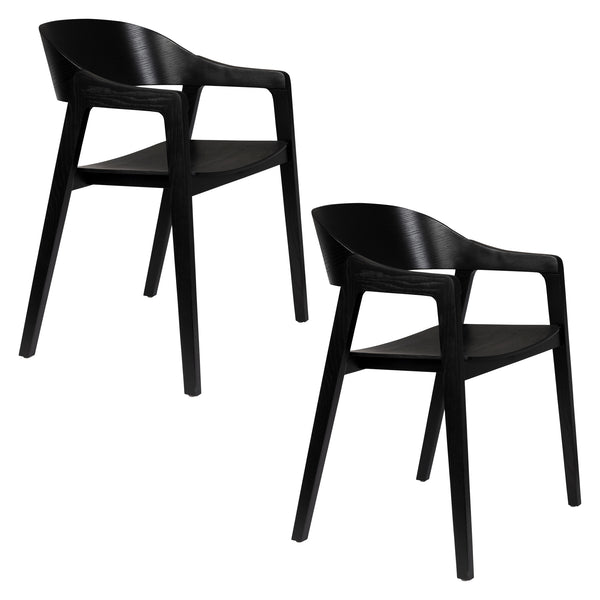 Stoel Westlake Zwart (set van 2)