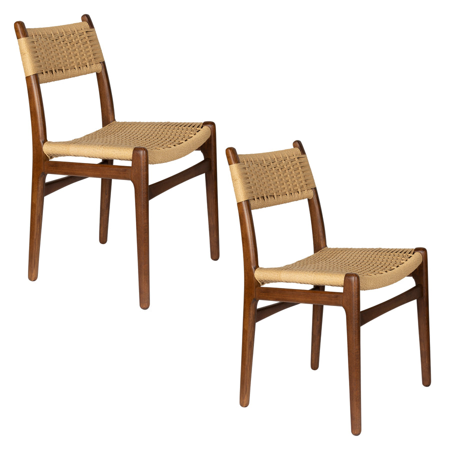 Stoel Cecile Notenhout (set van 2)