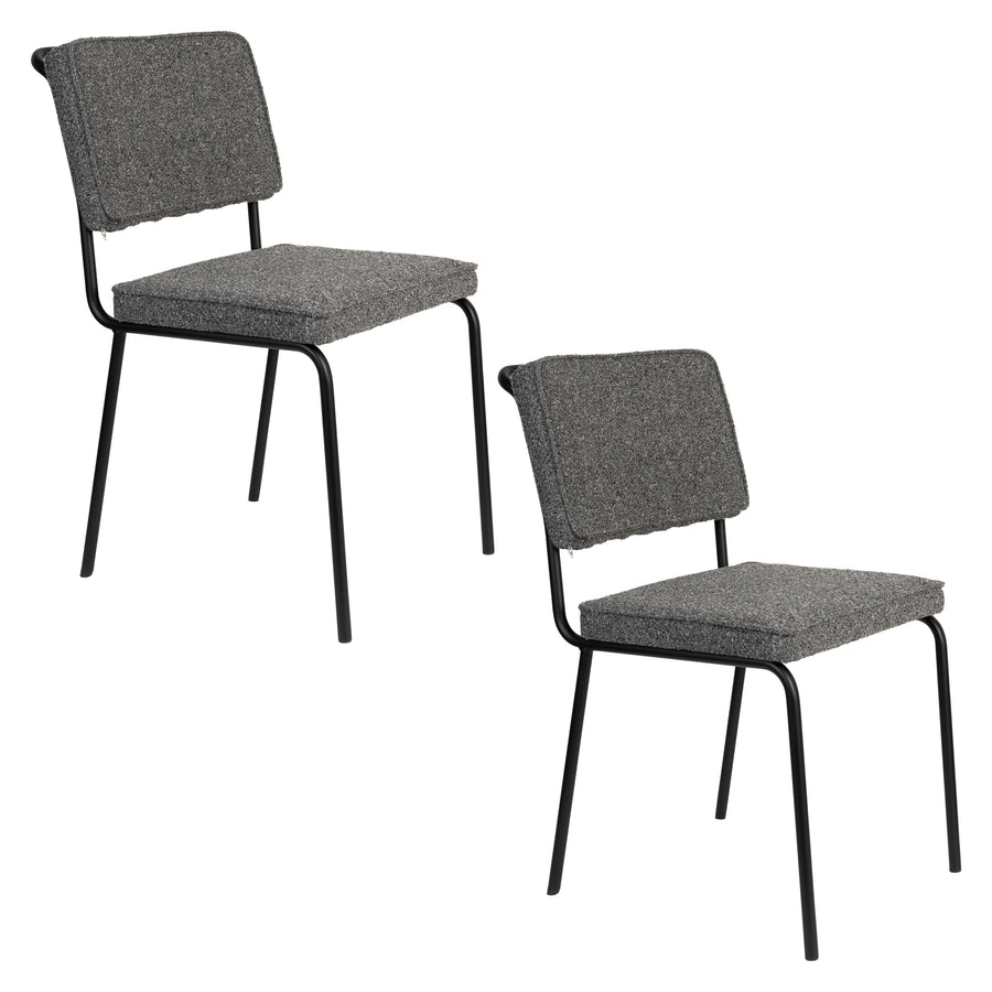 Buddy eetkamerstoel zwart (set of 2)