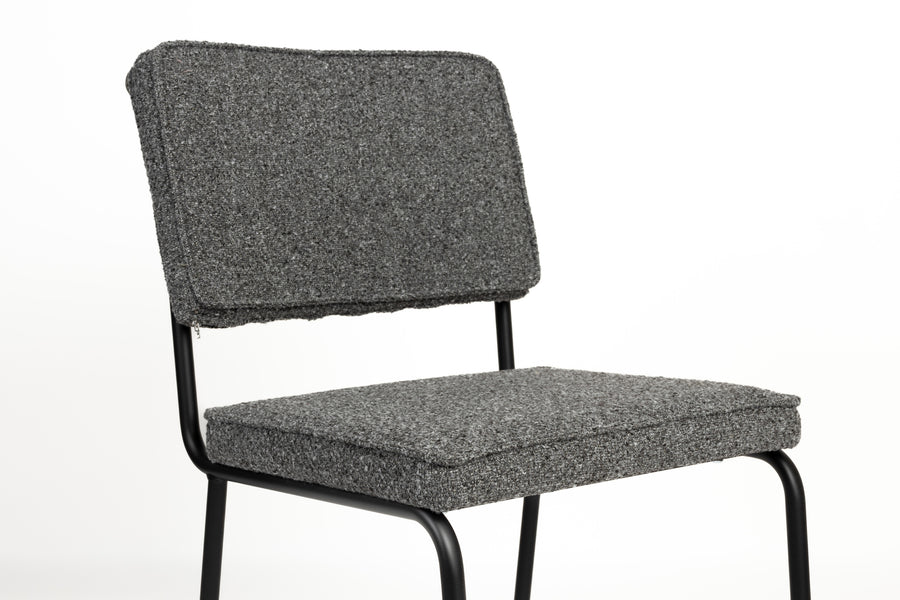 Buddy eetkamerstoel zwart (set of 2)