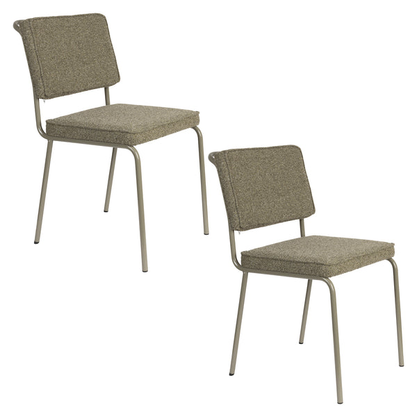 Stoel Buddy Olive (set van 2)