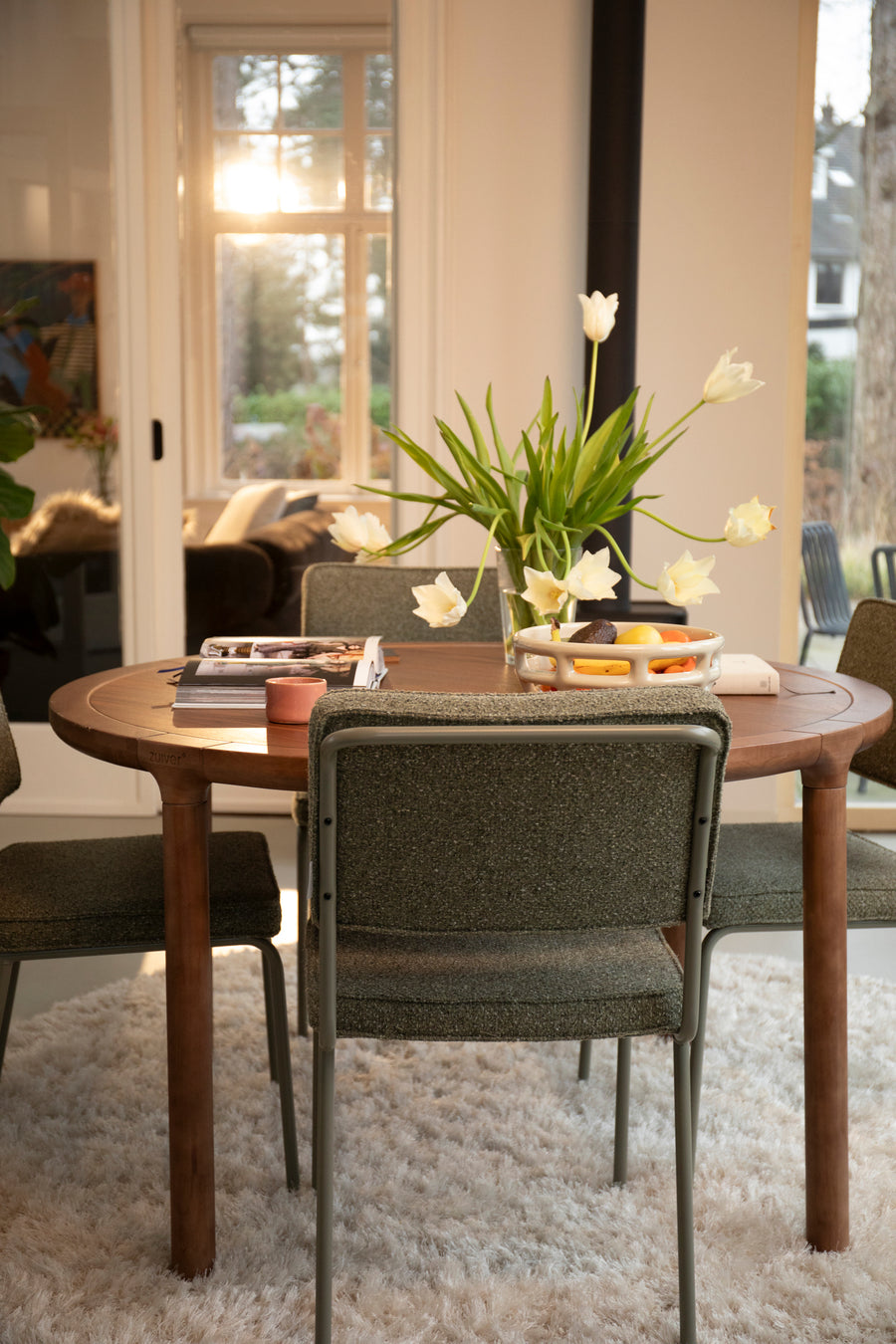 Stoel Buddy Olive (set van 2)