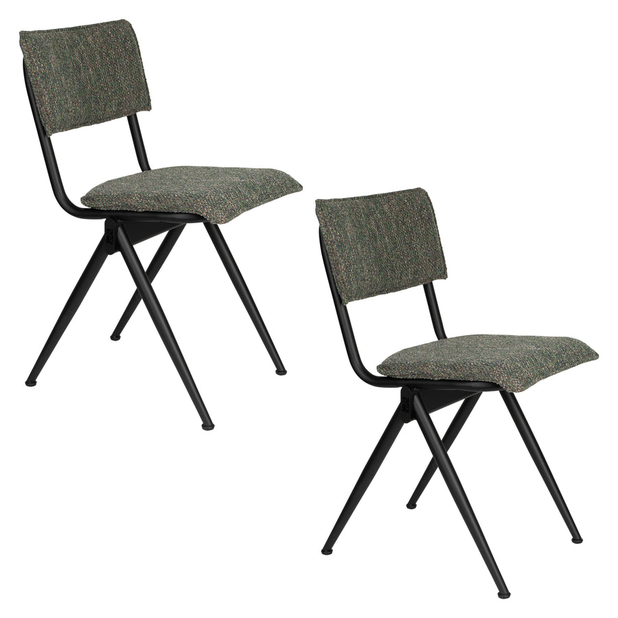 Stoel Nieuw Willow Bos Groen (set van 2)