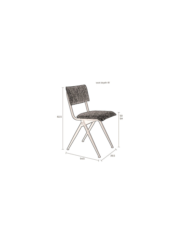 Stoel Nieuw Willow Rough Zand (set van 2)