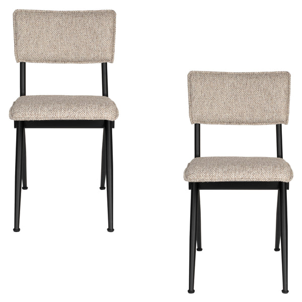 Stoel Nieuw Willow Rough Zand (set van 2)