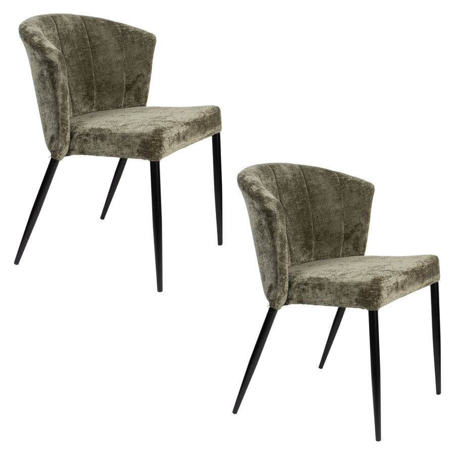 Stoel Georgia Groen (set van 2)