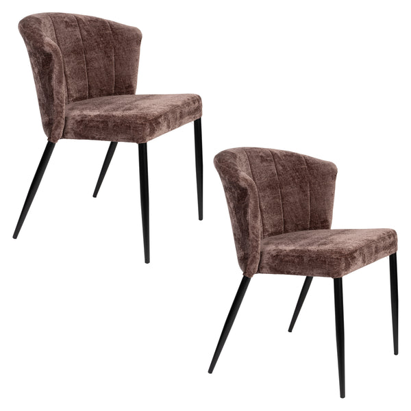 Stoel Georgia Paars (set van 2)