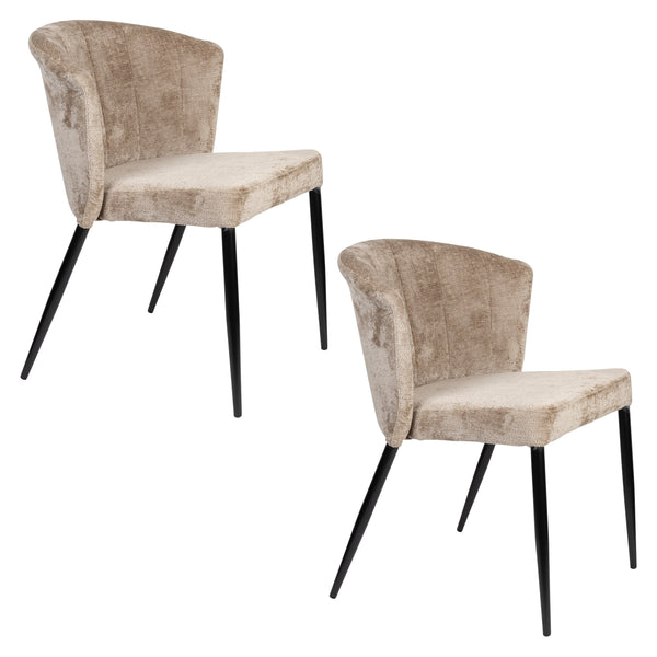 Stoel Georgia Beige (set van 2)