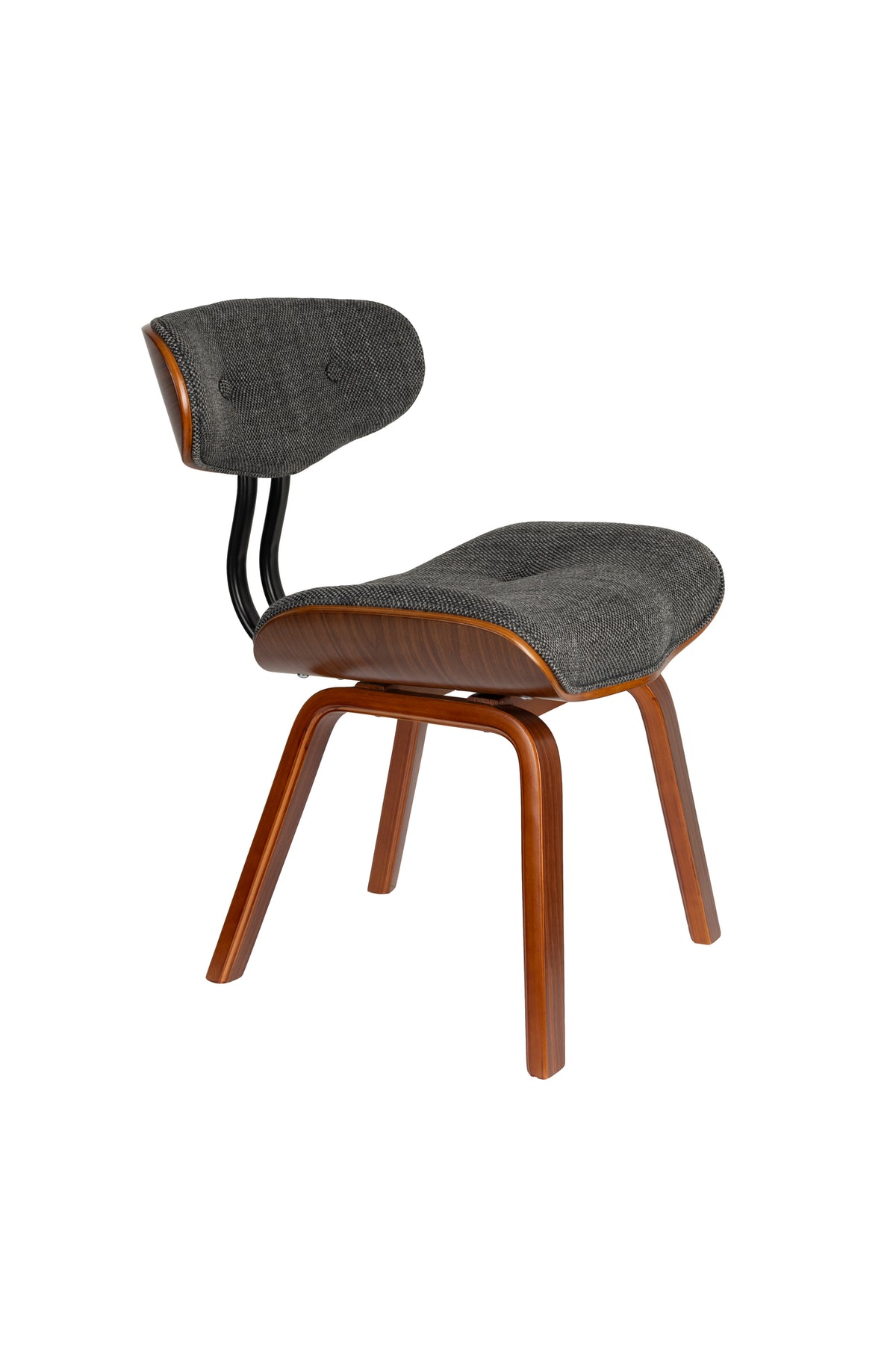 Blackwood eetkamerstoel walnootkleur/ grijs