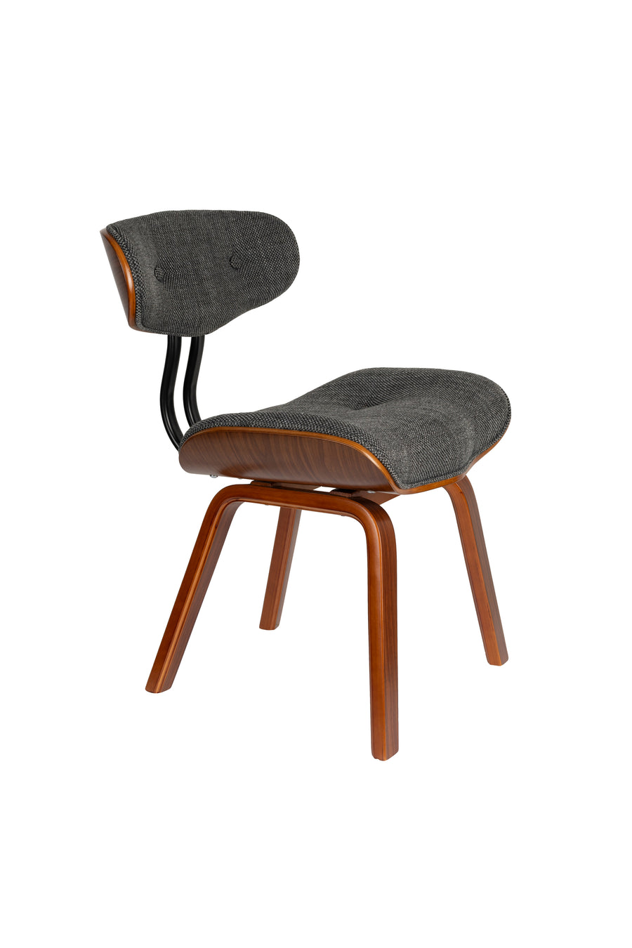 Blackwood eetkamerstoel walnootkleur/ grijs