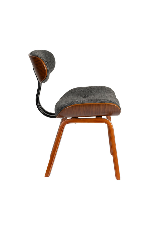 Blackwood eetkamerstoel walnootkleur/ grijs