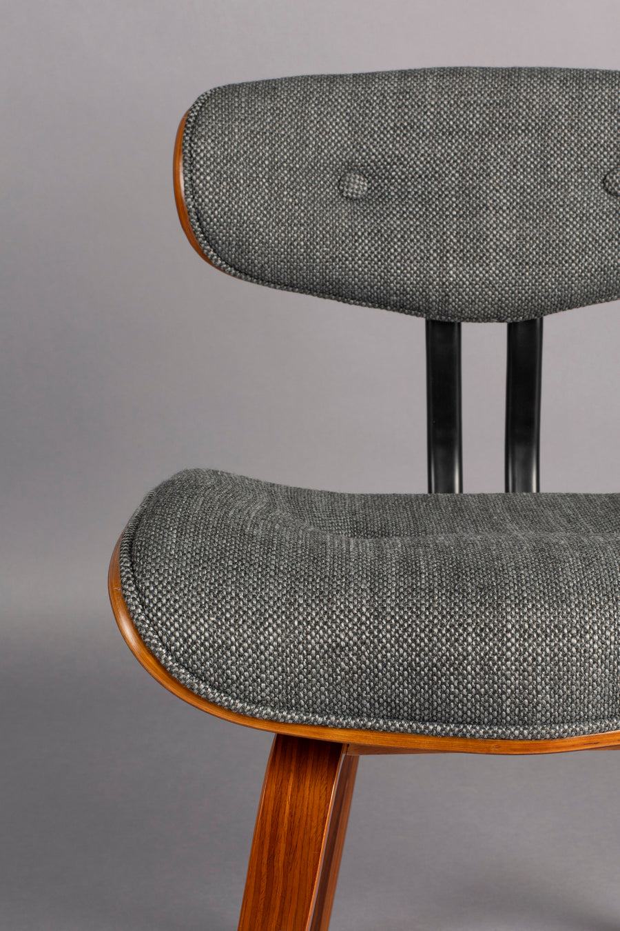 Blackwood eetkamerstoel walnootkleur/ grijs
