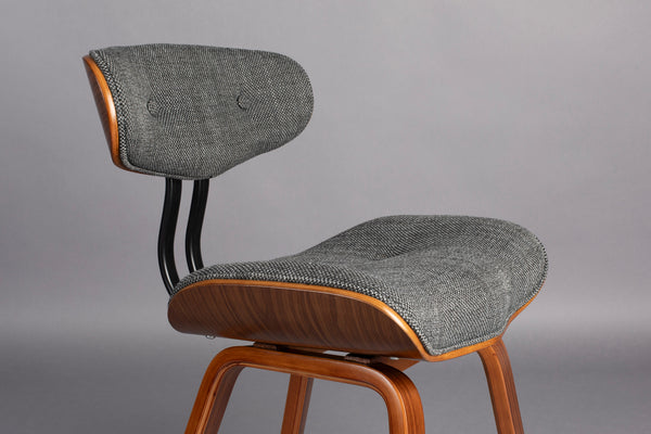 Blackwood eetkamerstoel walnootkleur/ grijs