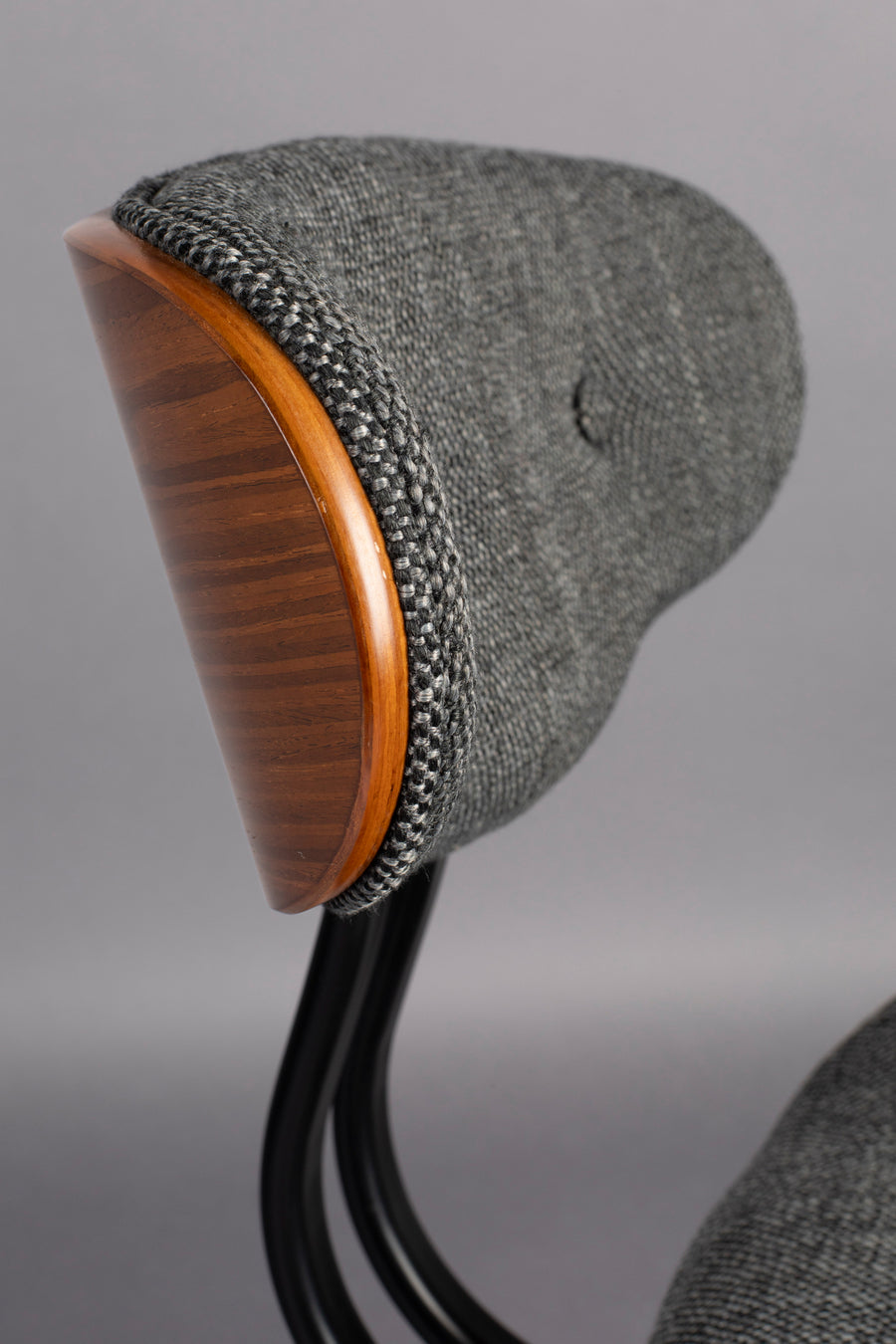 Blackwood eetkamerstoel walnootkleur/ grijs