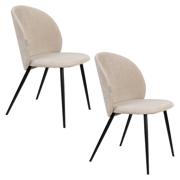 Stoel Cozy Beige (set van 2)