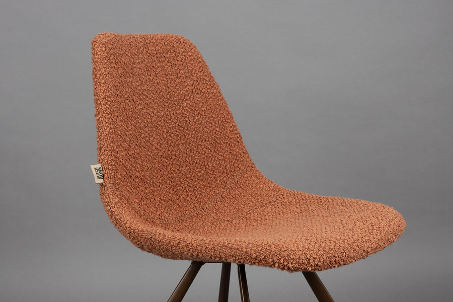 Franky eetkamerstoel bouclé terra (set of 2)