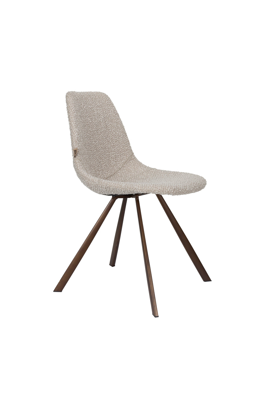 Franky eetkamerstoel bouclé beige (set of 2)
