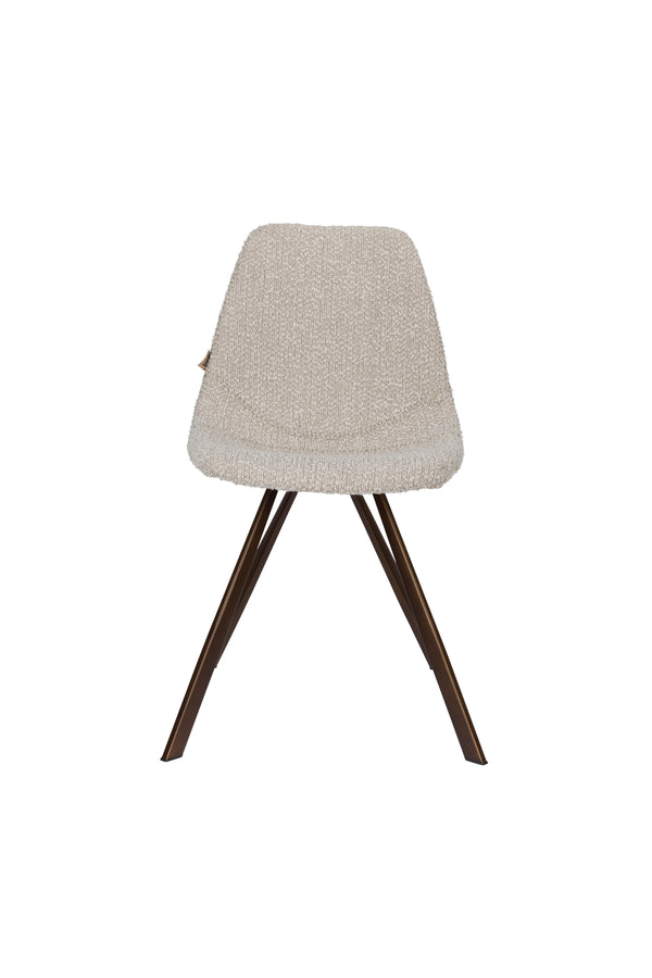 Franky eetkamerstoel bouclé beige (set of 2)