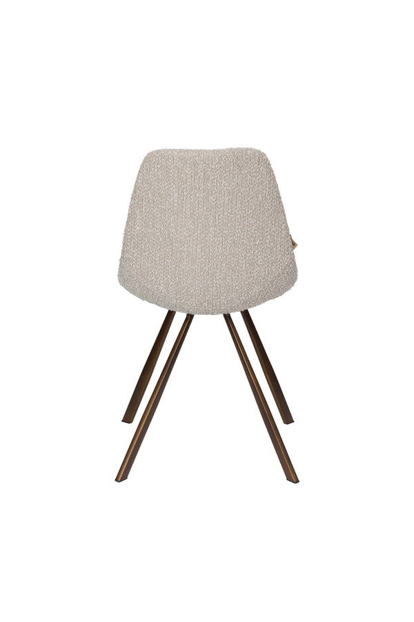 Franky eetkamerstoel bouclé beige (set of 2)