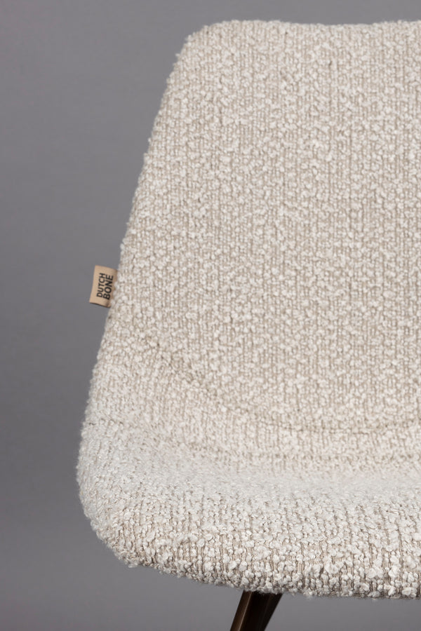 Franky eetkamerstoel bouclé beige (set of 2)