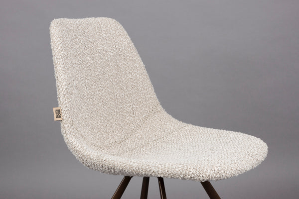 Franky eetkamerstoel bouclé beige (set of 2)