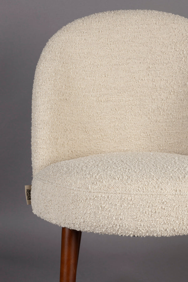 Stoel Barbara Boucle Beige (set van 2)