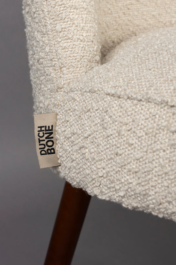 Stoel Barbara Boucle Beige (set van 2)