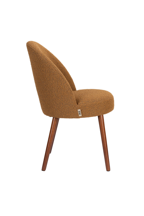 Stoel Barbara Boucle Oker (set van 2)
