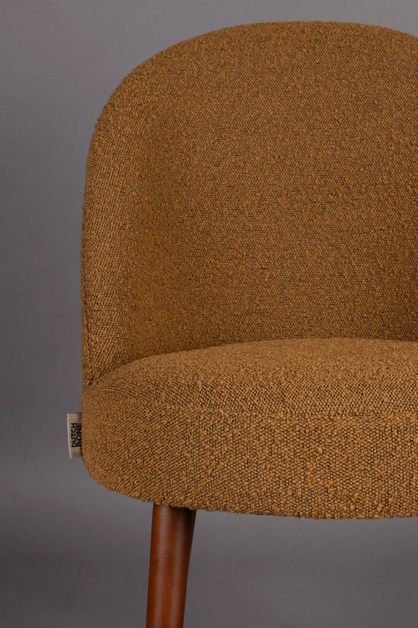 Stoel Barbara Boucle Oker (set van 2)