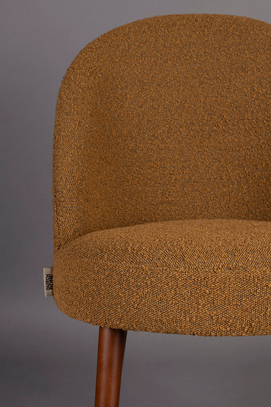 Stoel Barbara Boucle Oker (set van 2)
